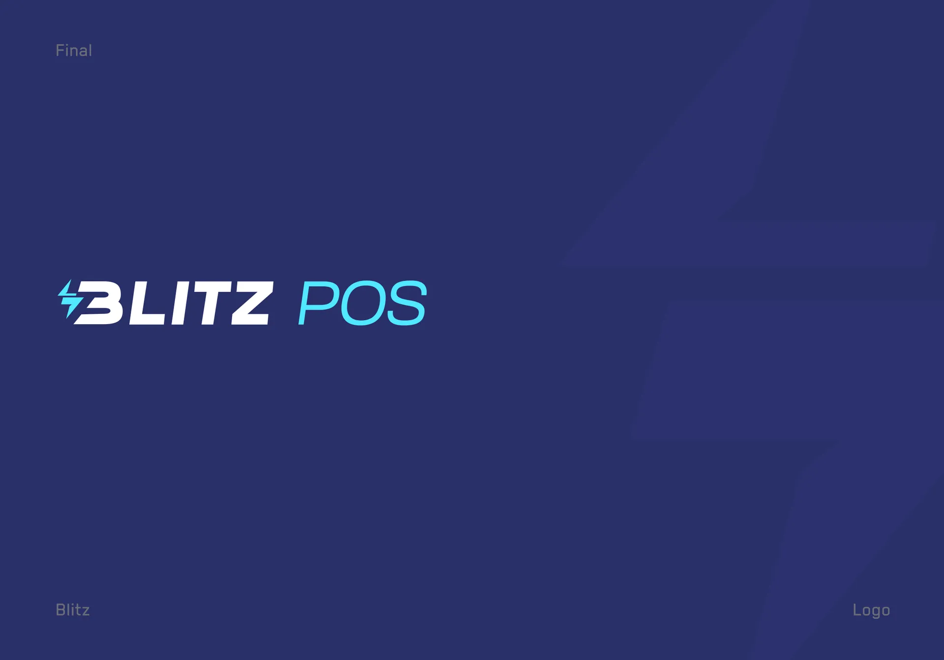 Blitz POS Logo Design — Lightning-Fast Payment Brand Identity